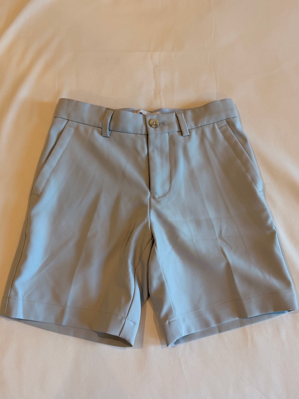 Peter Millar Grey Kids Flat Front Shorts